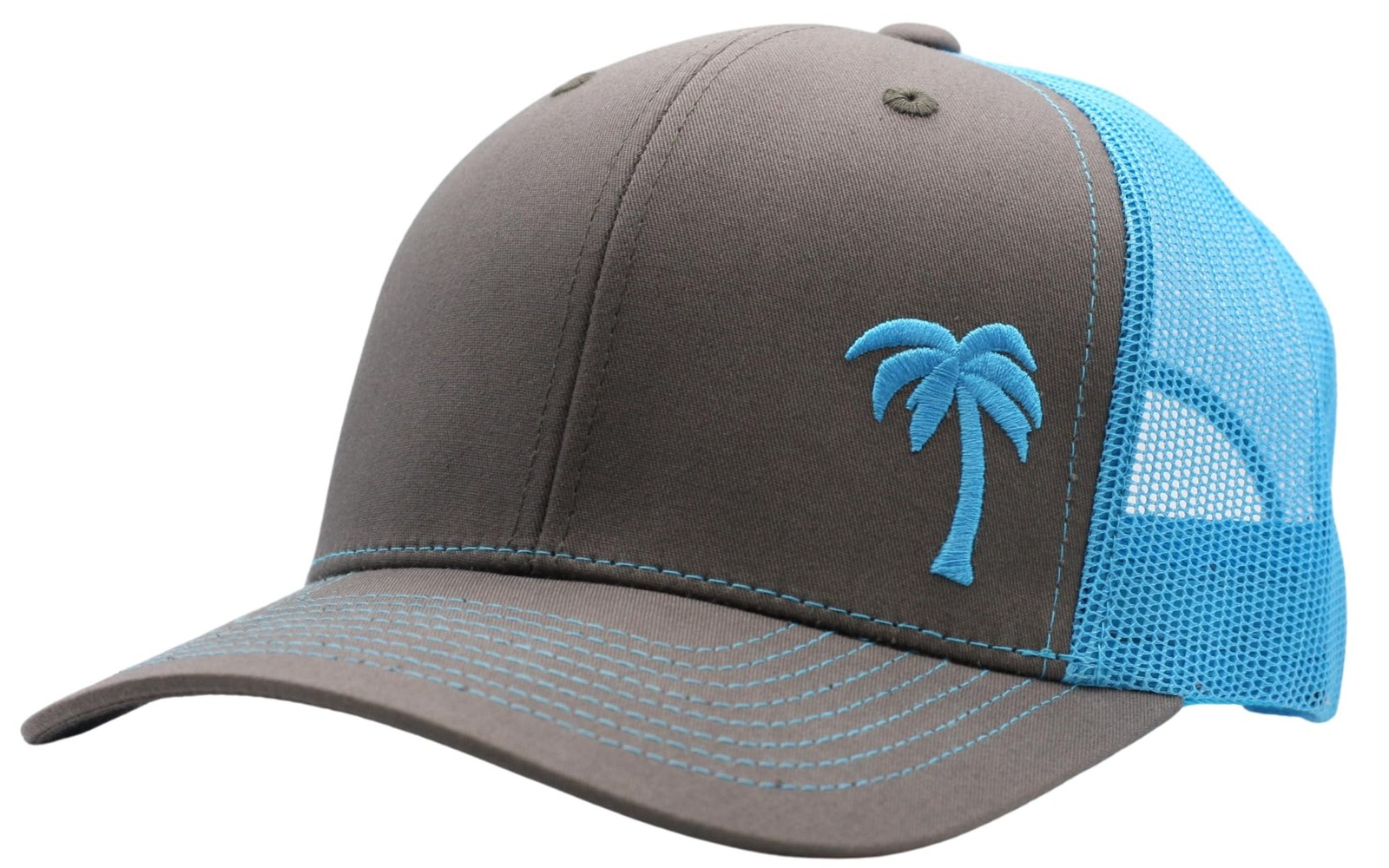 [ Palm Tree Design ] For Men And Women: Mid Profile Cap Wit.