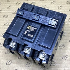 New Circuit Breaker Square D Homeline  HOM340 40 Amp 3 Pole 208Y/120V