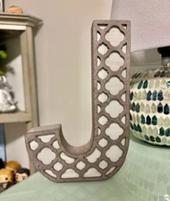 Decorative Letter J Home Decor – Wall or Shelf Accent for Office or Living Room