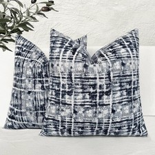 Decorative Throw Pillow Covers 26x26 Inch Set of 2, Navy Blue - Polyester for...