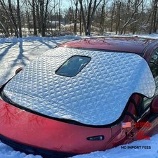 Car Windshield Cover for Ice and Snow, 72.83" 38.58" Weatherproof Car Silver