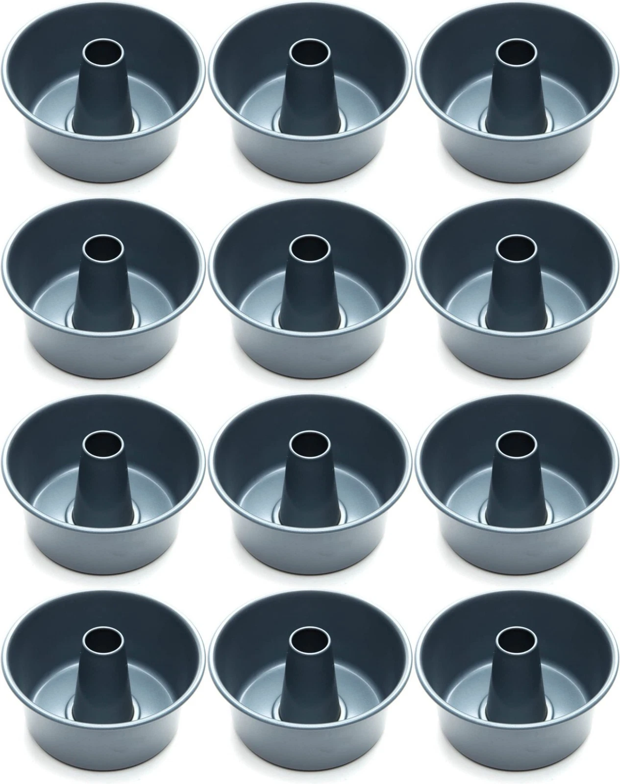 Fox Run Preferred Non-Stick Mini Angel Food Cake Pan, 4 Inches (12-Pack)