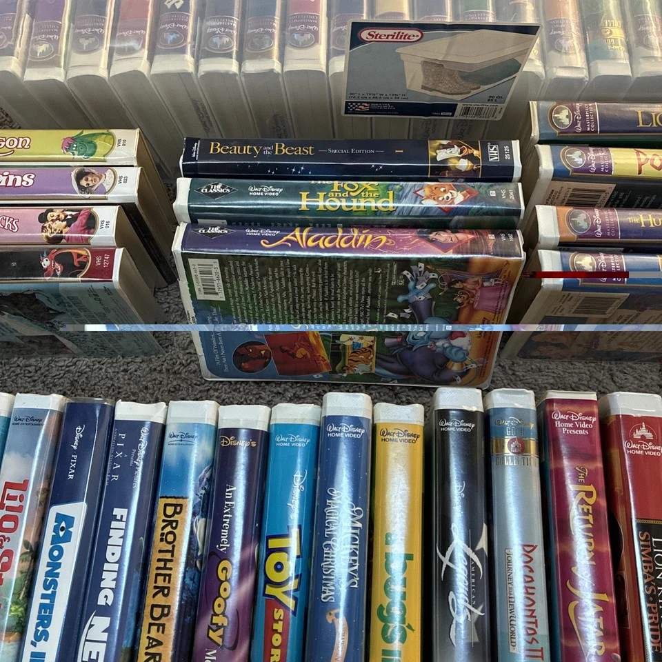 RARE COMPLETE MASTERPIECE COLLECTION of ALL 36 DISNEY VHS TAPES w/ bonus extras - Image 4 of 4