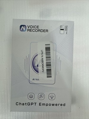 AI Voice Recorder Chat GPT Empowered Smart Audio Transcription Device New Sealed