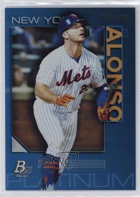 2020 Bowman Platinum Wal-Mart Blue 57/150 Pete Alonso #49 10k8