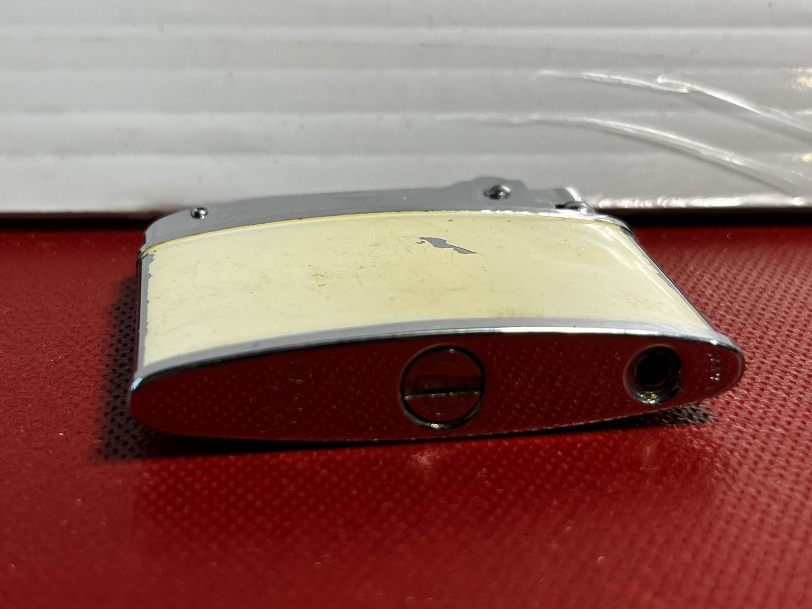 Vintage 1960's PLAYBOY BUNNY CLUB Flat Cigarette Lighter White Made in Japan