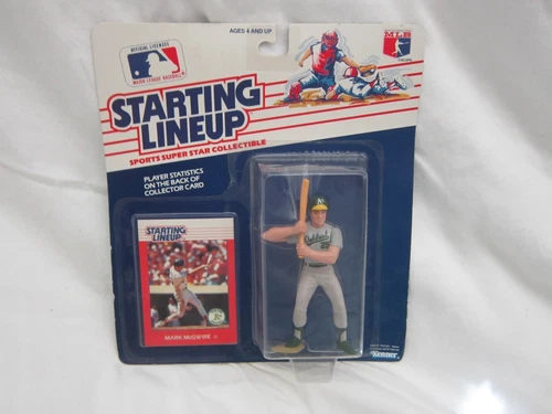 Mark McGwire RC 1988 Starting Line-Up SLU Rookie Figure&Rookie Card-A's 1B RC - Picture 1 of 3