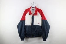 Vintage 80s Swingster Mens Large Monroe Shocks and Struts Color Block Jacket USA