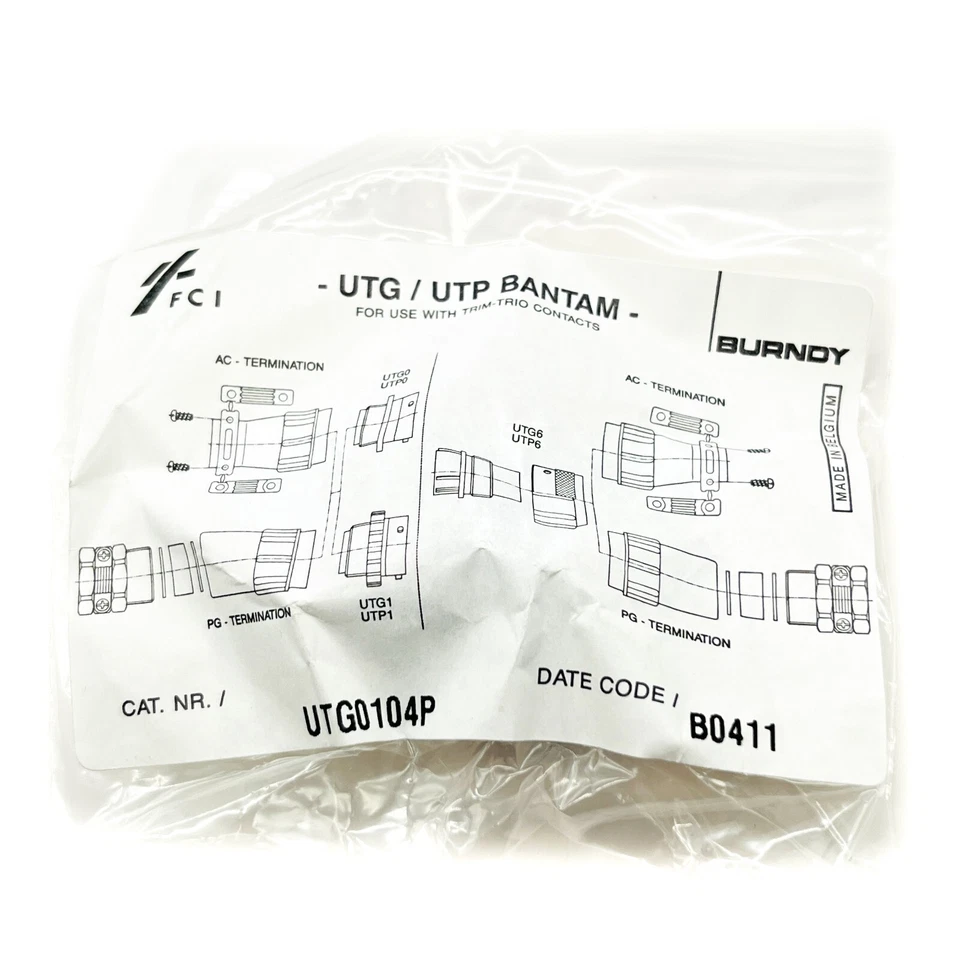 Souriau UTG0104P Panel Mount Male Square Flange Receptacle 4 Position Circular - Image 4 of 4