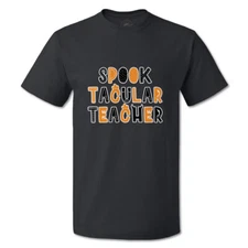 Funny Graphic T Shirts Halloween Spook Tacular Teacher Style A Cotton Casper Top