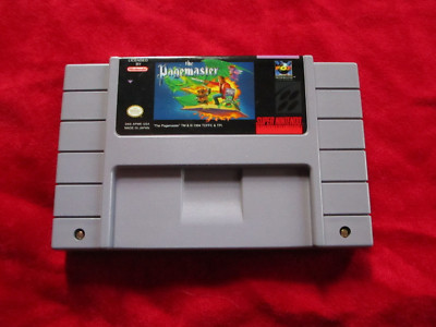 The Pagemaster SNES game with Box, warranty registration & consumer info Culkin
