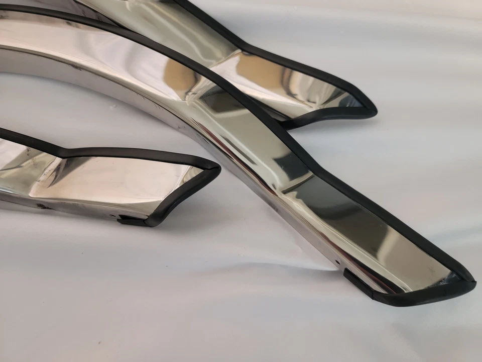 Fits Ford F-150 and Bronco 1987-1996 Chrome Polished Stainless Fender Trim 2" Foto 4 de 4