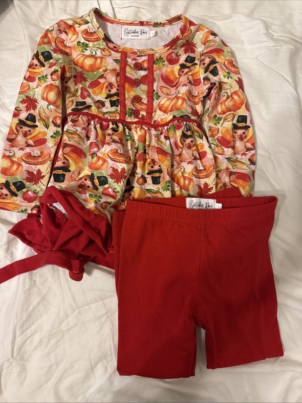 September Rae’s Clothing Toddler Size 2 Two Piece Set Holiday