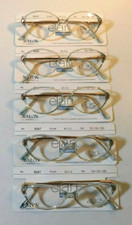 Vintage 5 Pc. ELAN 9247 Blue 51/15 Women's Plastic Eyeglass Frame Lot NOS 400