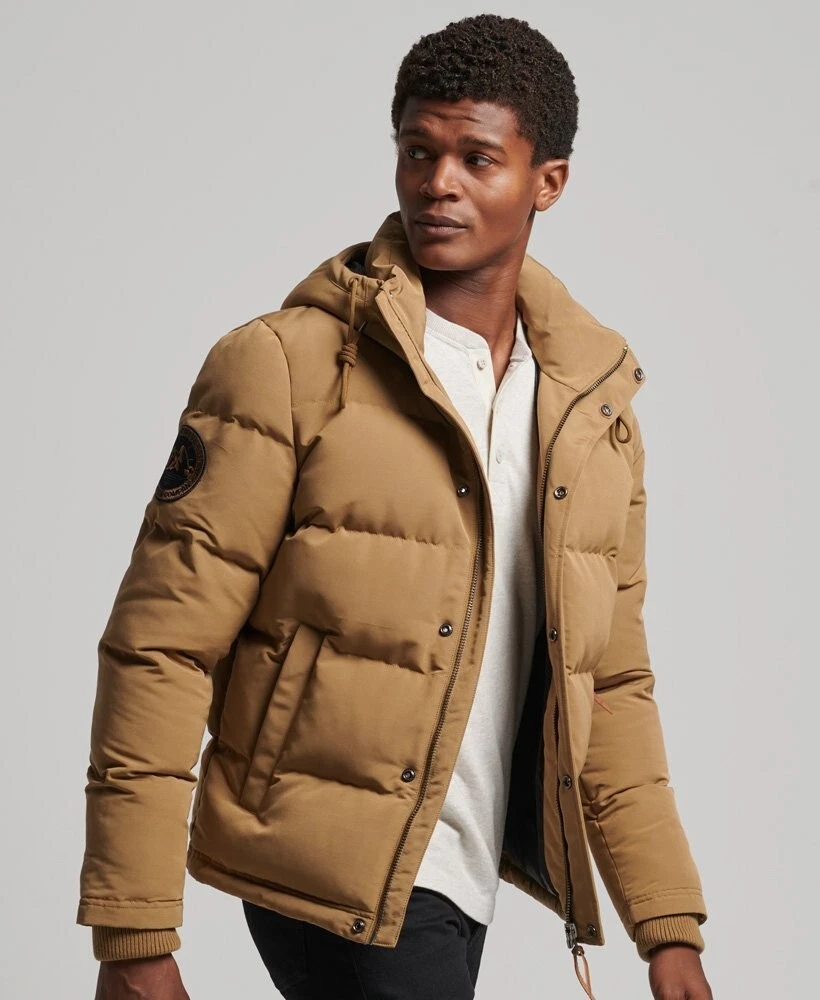 Tan deals puffer jacket