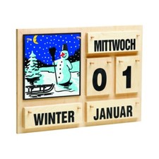 Annual Diary - Black Font - Wood - 35 X 50 CM