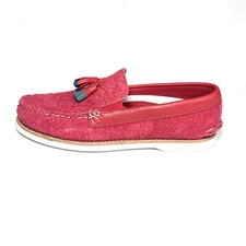 Sperry Shoes Men’s 8 Red Tassel Loafers cloud Authentic Original  Suede