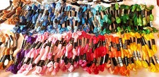 Lot 150 Skeins of DMC 25 6 Ply Mouline Embroidery Thread in a Rainbow Assortment
