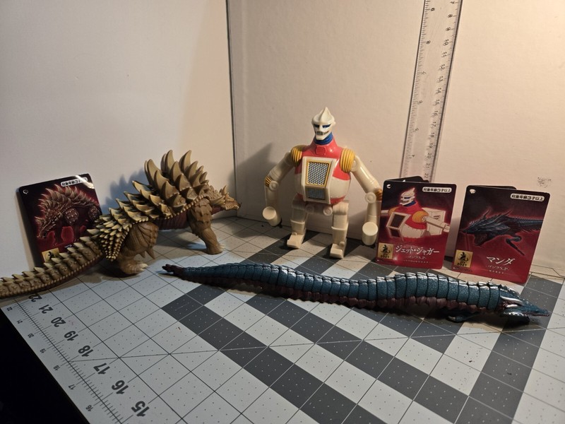 Bandai Godzilla Singular Point 2021 Manda, Jet Jaguar, And Angurius Figures!