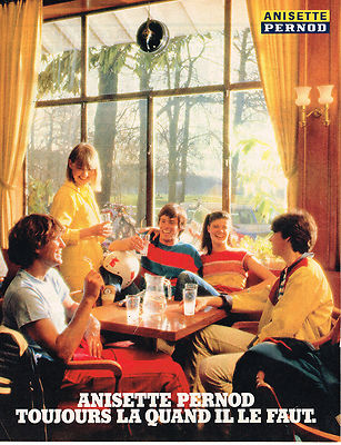 REKLAME WERBUNG 104 1980 ANISETTE PERNOD Aperitif