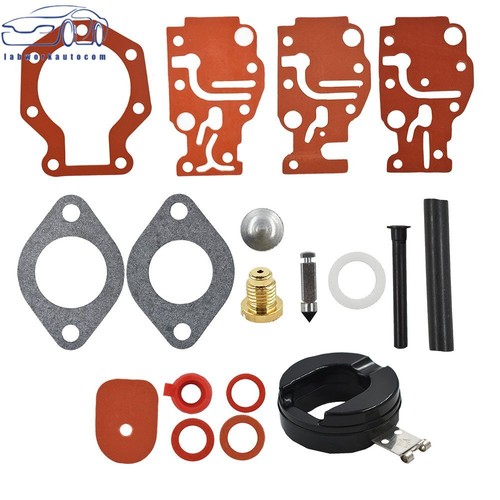 Outboard Motor Carb Repair Kit 18-30hp Carburetor Rebuild Kit For Johnson Evinrude Outboard Motors 18hp 20hp 25hp 28hp 30hp - Includes Gaskets, Needle & Seat Outboard Carburetor Kit - Foto 2