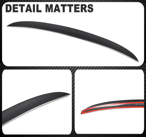 For Bentley Flying Spur W12 Sedan 2013-2019 Real Carbon Rear Trunk Spoiler Wing - Bild 13 von 13