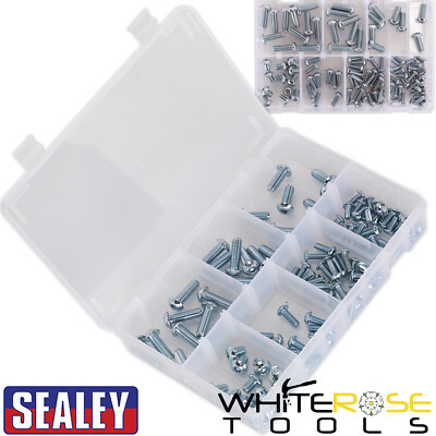 Sealey Innensechskantschrauben-Sortiment 108tlg DIN 912 M5-M10 Knopf hochfest 10,9 