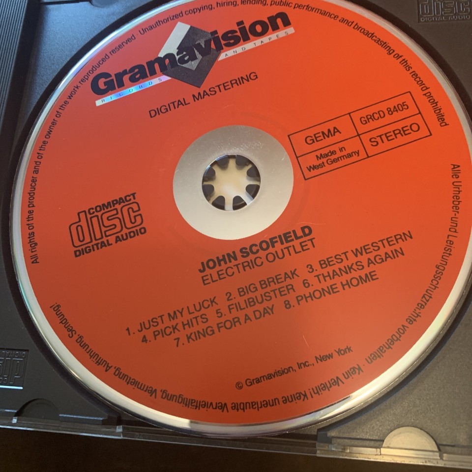 john Scofield Electric Outlet CD GRAMAVISION DIGITAL MASTERING west