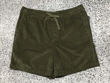 Original Use Men's Size L Paris Green Pull-On Drawstring Corduroy Shorts