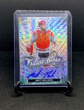 Mat Nelson 2021 Leaf Metal Draft Future Stars Silver Wave Auto RC - PACK FRESH!
