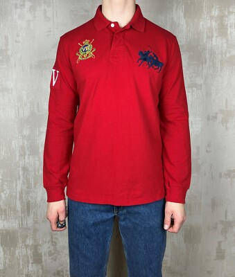 Polo by Ralph Lauren ラガーシャツ XL Polo Ralph Lauren County Riders & Jockey Club Long Sleeve Polo