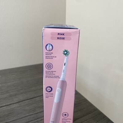 BRAUN OralB ピンク Braun Oral-B iO 3N Electric Toothbrush - Pink 1 Brush