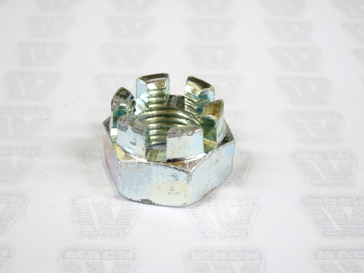Kawasaki NOS NEW 42045-020 Castle Nut 14mm EX KE KL KZ KDX KLT