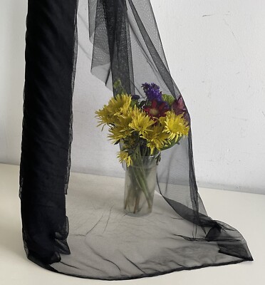 MOOD DESIGNER FABRICS 3 METERS YARD 300cm BY 150 See Through Transparent STRATCH