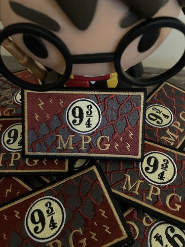 9 And 3/4 Miles Per Gallon Embroidered Patch Fits Toyota Tacoma 4Runner