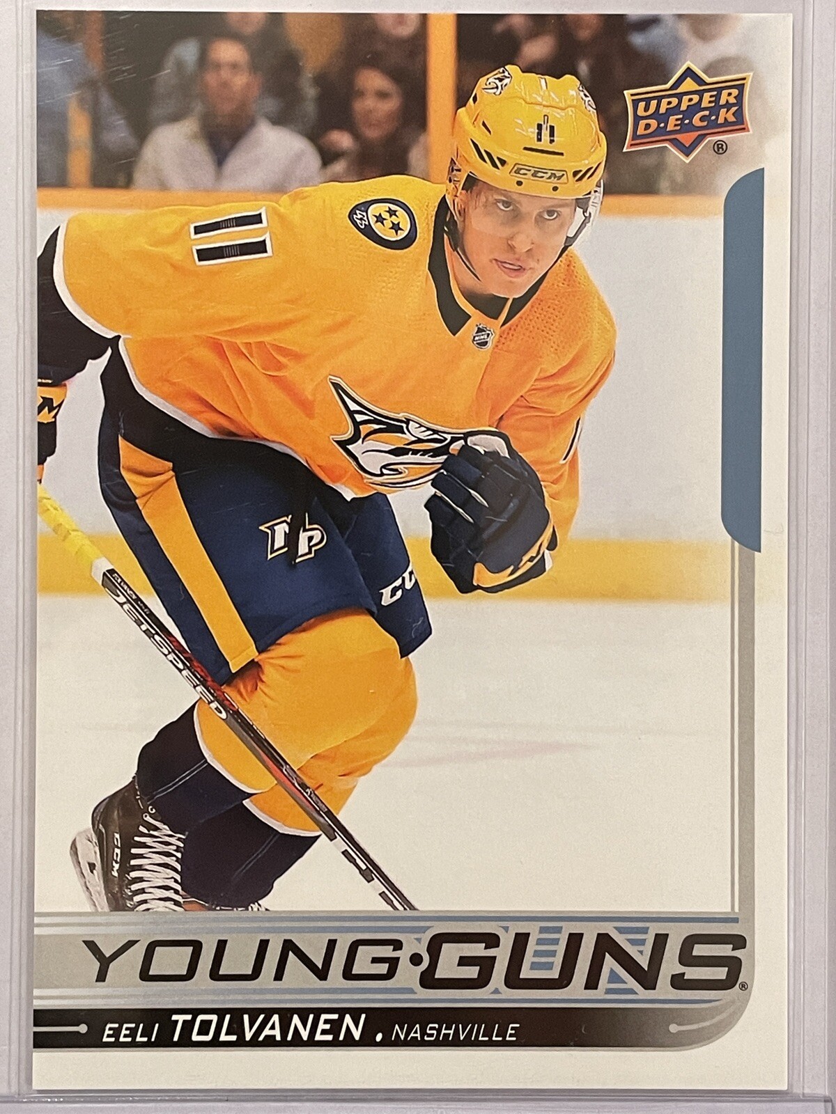JUMBO 2018-19 Upper Deck Eeli Tolvanen Young Guns Rookie RC #217 Hockey