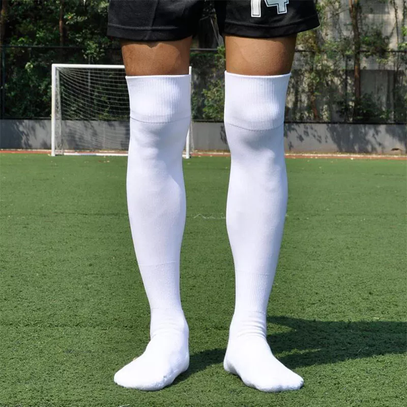 Kids Adult Sport Football Long Over Knee Socks Soccer High Tube Athlete Socks