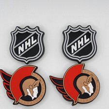 NHL Ottawa Senators Hockey Team For Crocs Shoe Charms - 4 Pieces