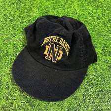 Vintage Notre Dame Football Corduroy snap back hat University Square USA
