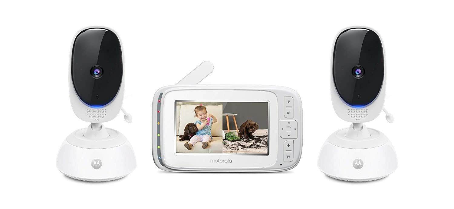 Motorola Bliss54-2 Baby Monitor 4.3” LCD Dual Cam, 2Way Talk+ Night Vision