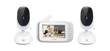 Motorola Bliss54-2 Baby Monitor 4.3” LCD Dual Cam, 2-Way Talk Night Vision