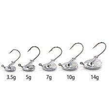 20Pcs Stand Up Lead Hooks Jig Head Tumbler Fishing Hooks 3.5g 5g 7g 10g Salmon