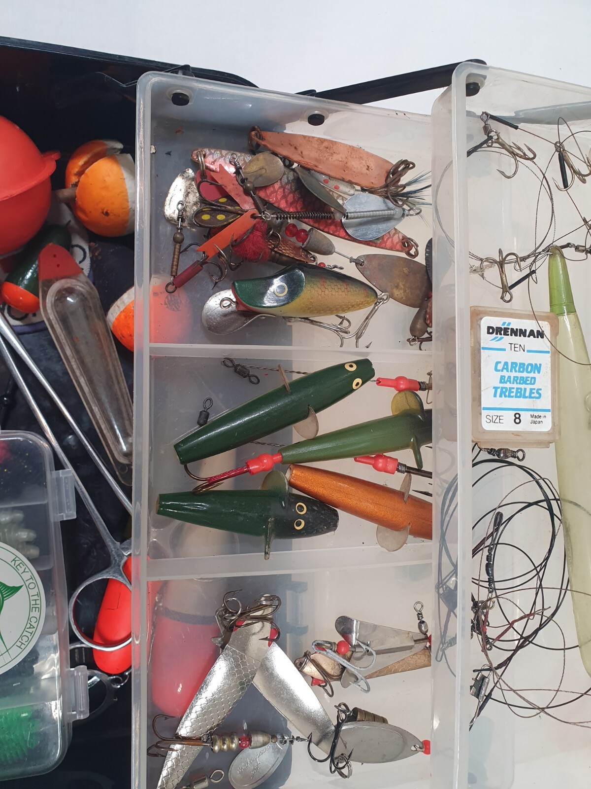 Cantilever Fishing Tackle Box Containing Pike Fishing Tackle eBay
