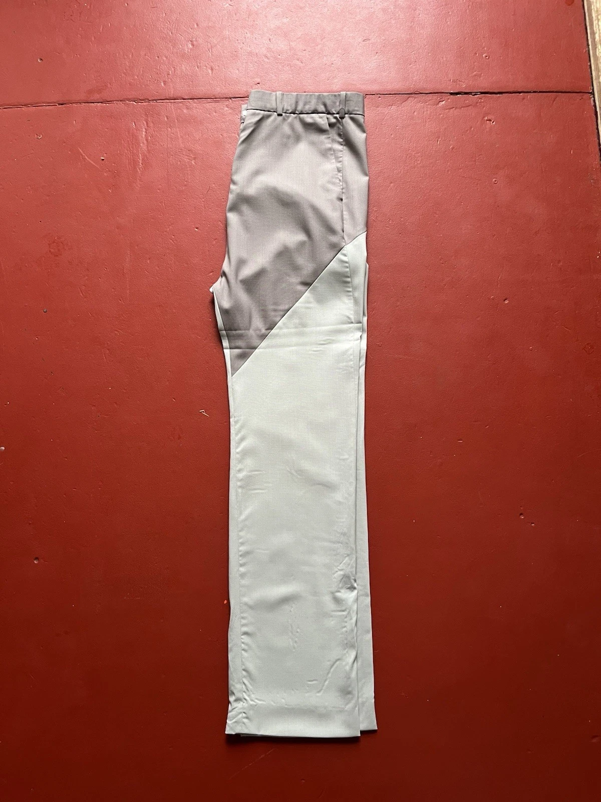 Pantaloni pantaloni Acne Studios misto lana fluida patchwork dritti slim fit