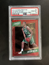 2017 Panini Prestige Micro Etch Red Jayson Tatum ROOKIE #3 PSA 10 GEM MINT