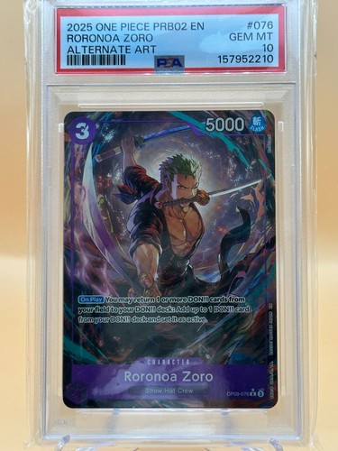 2025 Roronoa Zoro [Alternate Art PRB-02] #OP09-076
