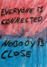 Painting - Solitude / Poetry / English - Oil Crayons A4 Paper Abstract Art