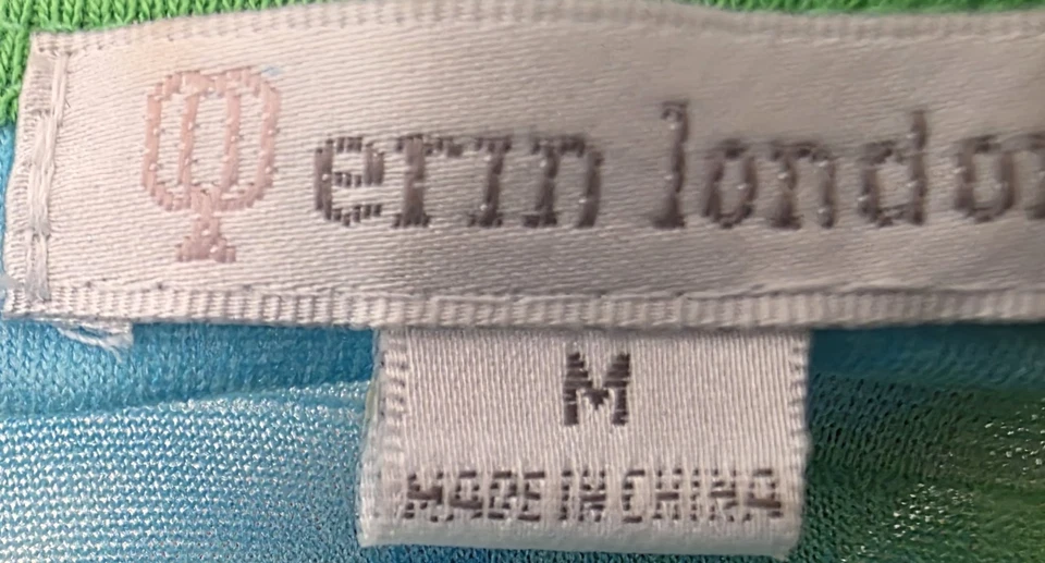 Camisa blusa top Erin London para mujer talla M mediana manga 3/4 cuello en V Foto 2 de 4