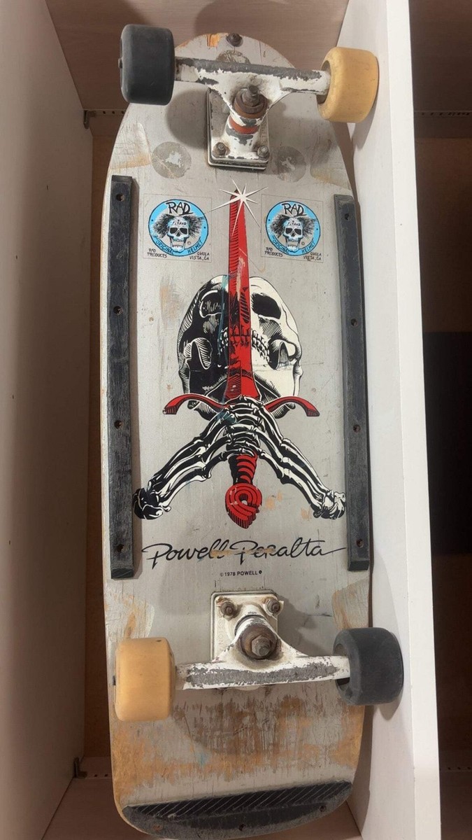 Powell Peralta Ray Rodriguez Skull & Sword Silver Original 80s