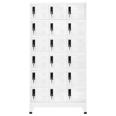 Cabinet Locker Storage Cabinet for Home School Changing Room Steel vidaXL